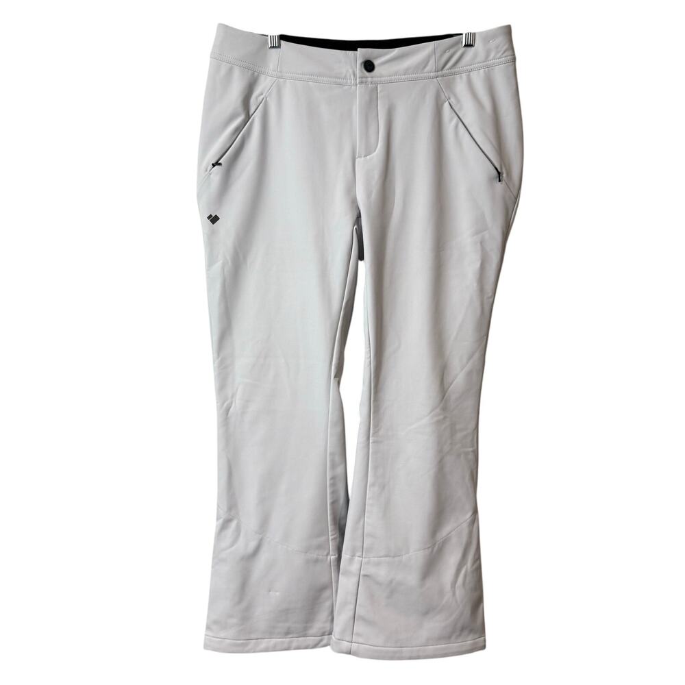 Obermeyer Womens Hillary Snow Pants Stretch Shell White 12 Short Waterproof Ski
